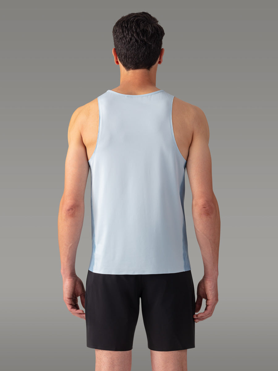 TENNO Running Trail Tank Top - coloris Blue Ice