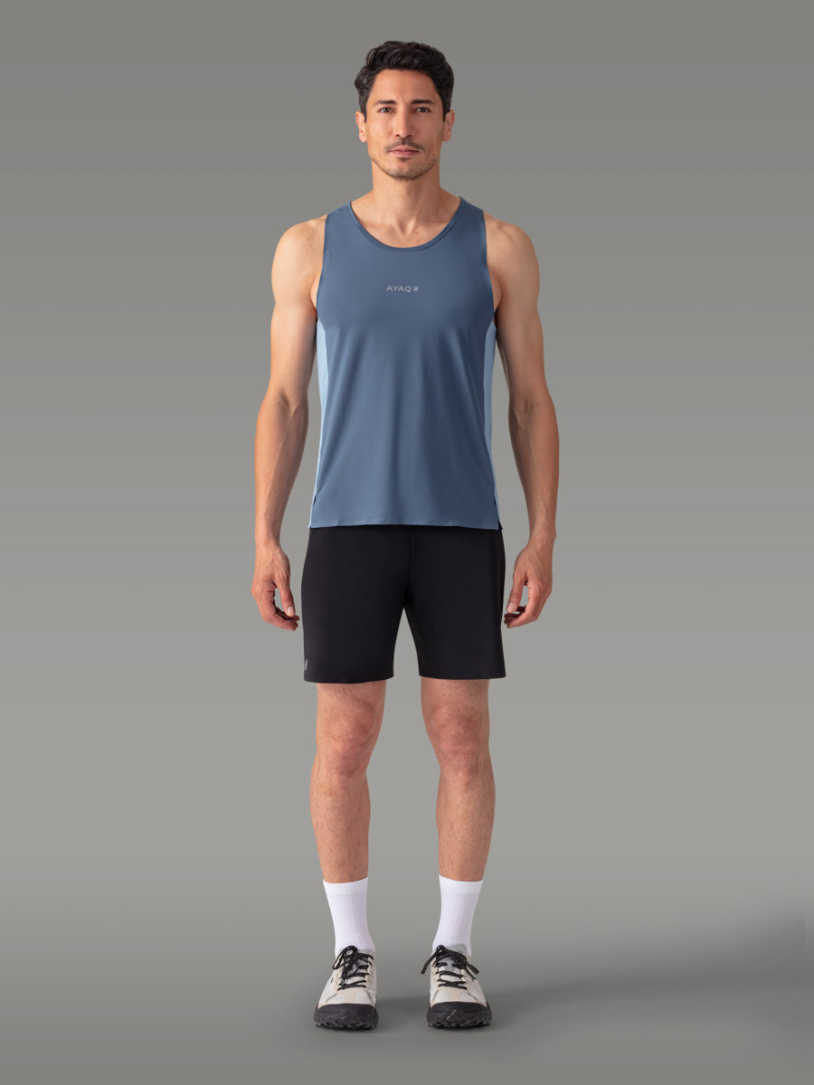 TENNO Running Trail Tank Top - coloris Blue Slate
