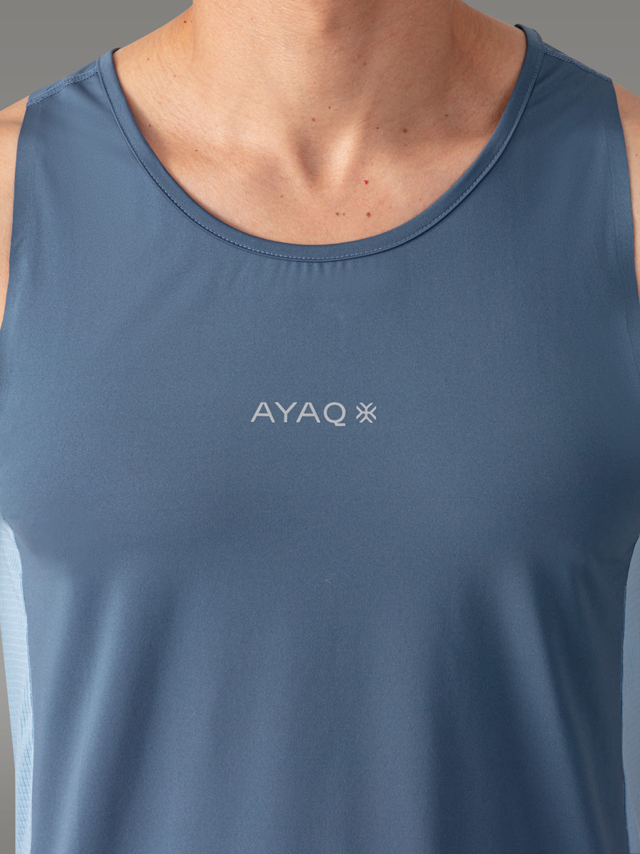 TENNO Running Trail Tank Top - coloris Blue Slate