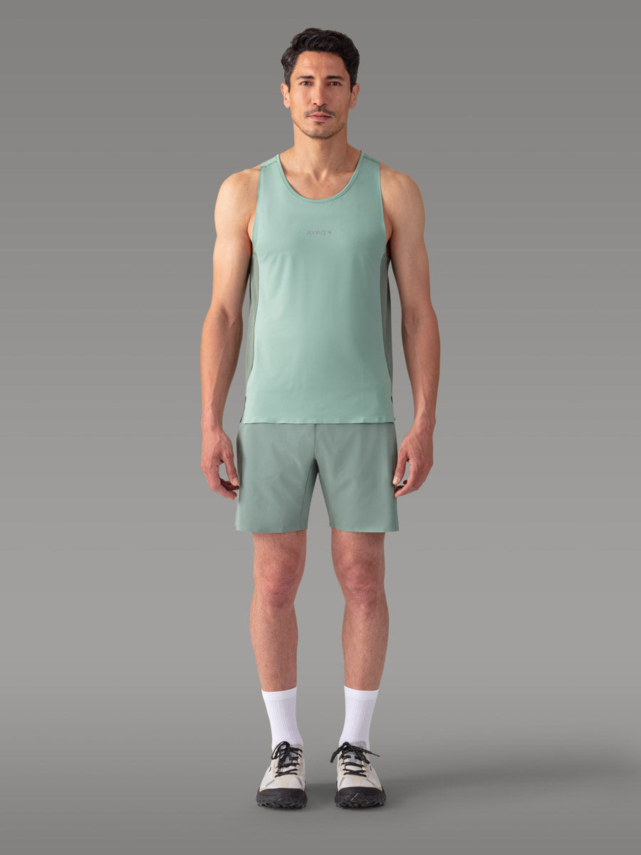 TENNO Running Trail Tank Top - coloris Green Mist