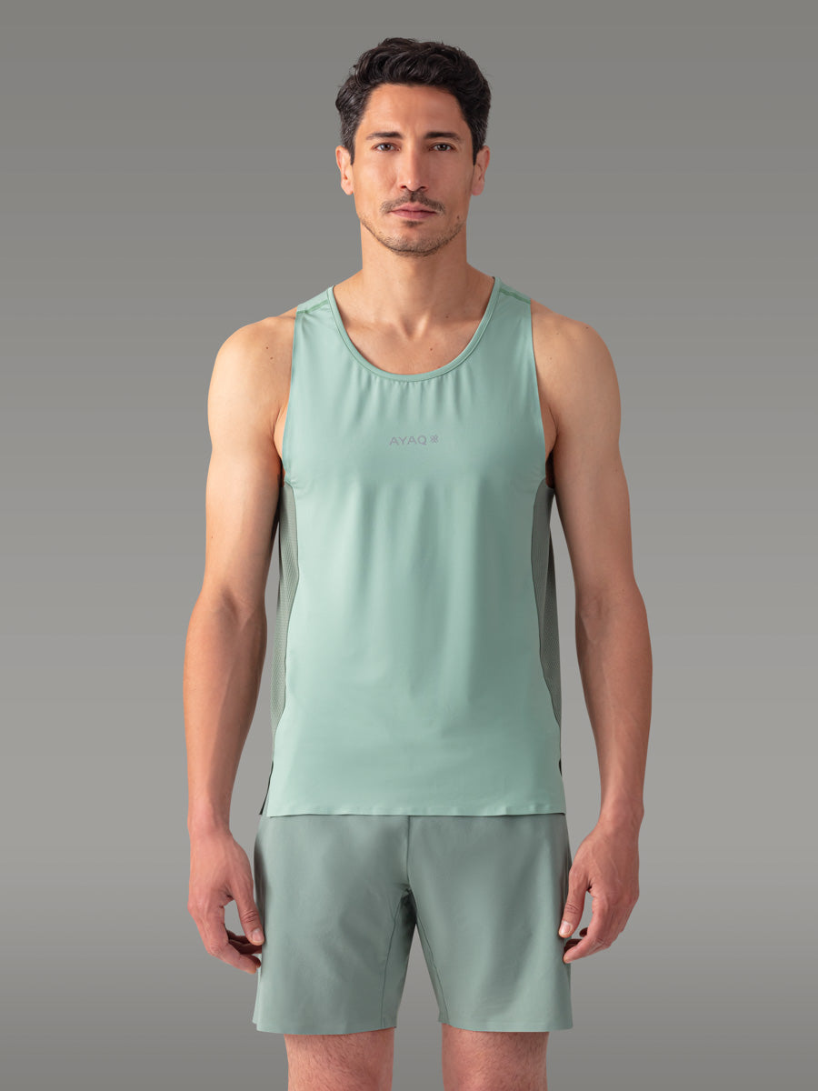 TENNO Running Trail Tank Top - coloris Green Mist