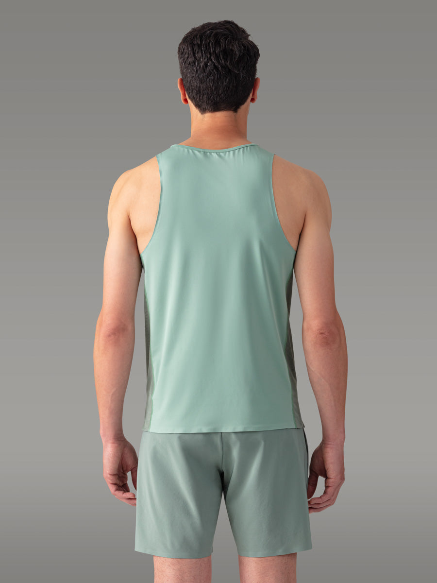 TENNO Running Trail Tank Top - coloris Green Mist
