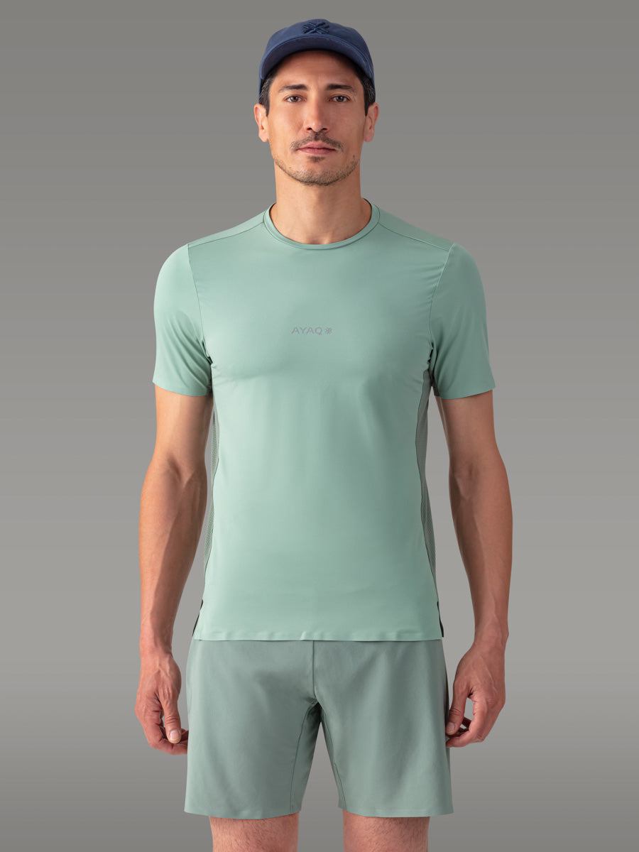 MOLVENO Technisches T-Shirt - coloris Green Mist