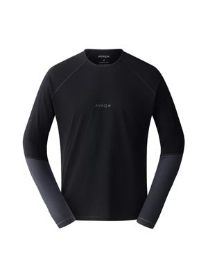 MEFONNA 100 % merino T-skjorte - coloris thumbnail-Black Storm