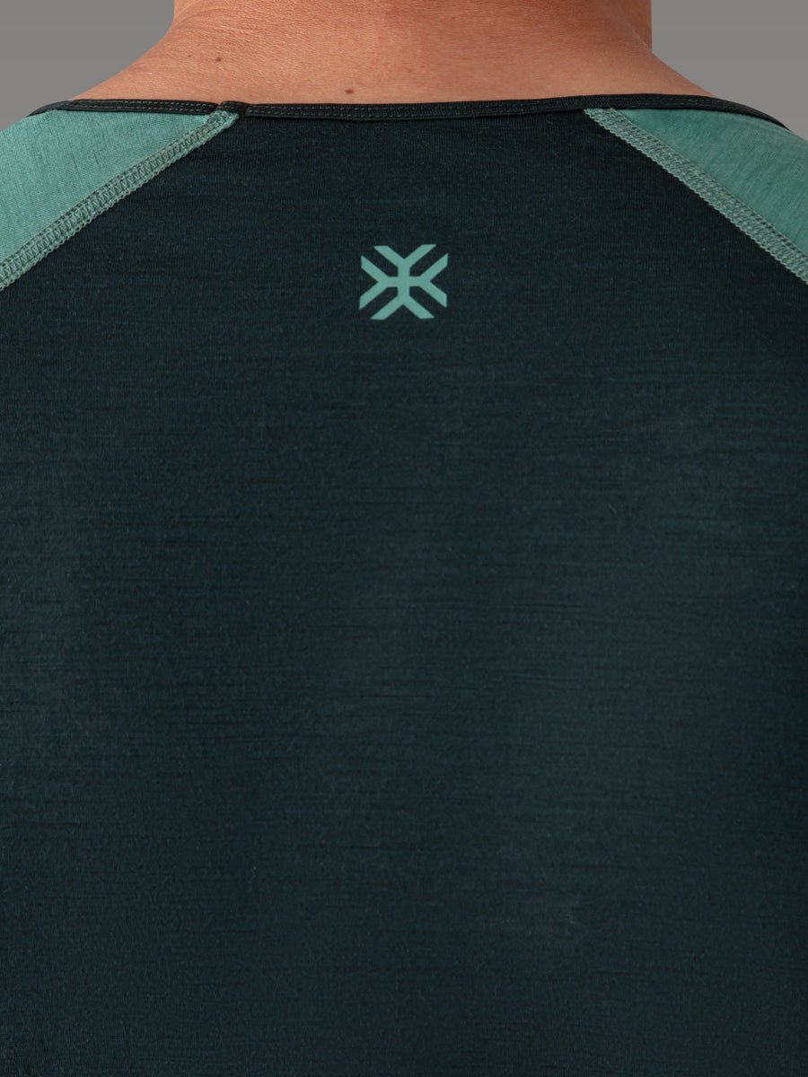 BIAFO 100% Merino T-shirt - color Deep Green