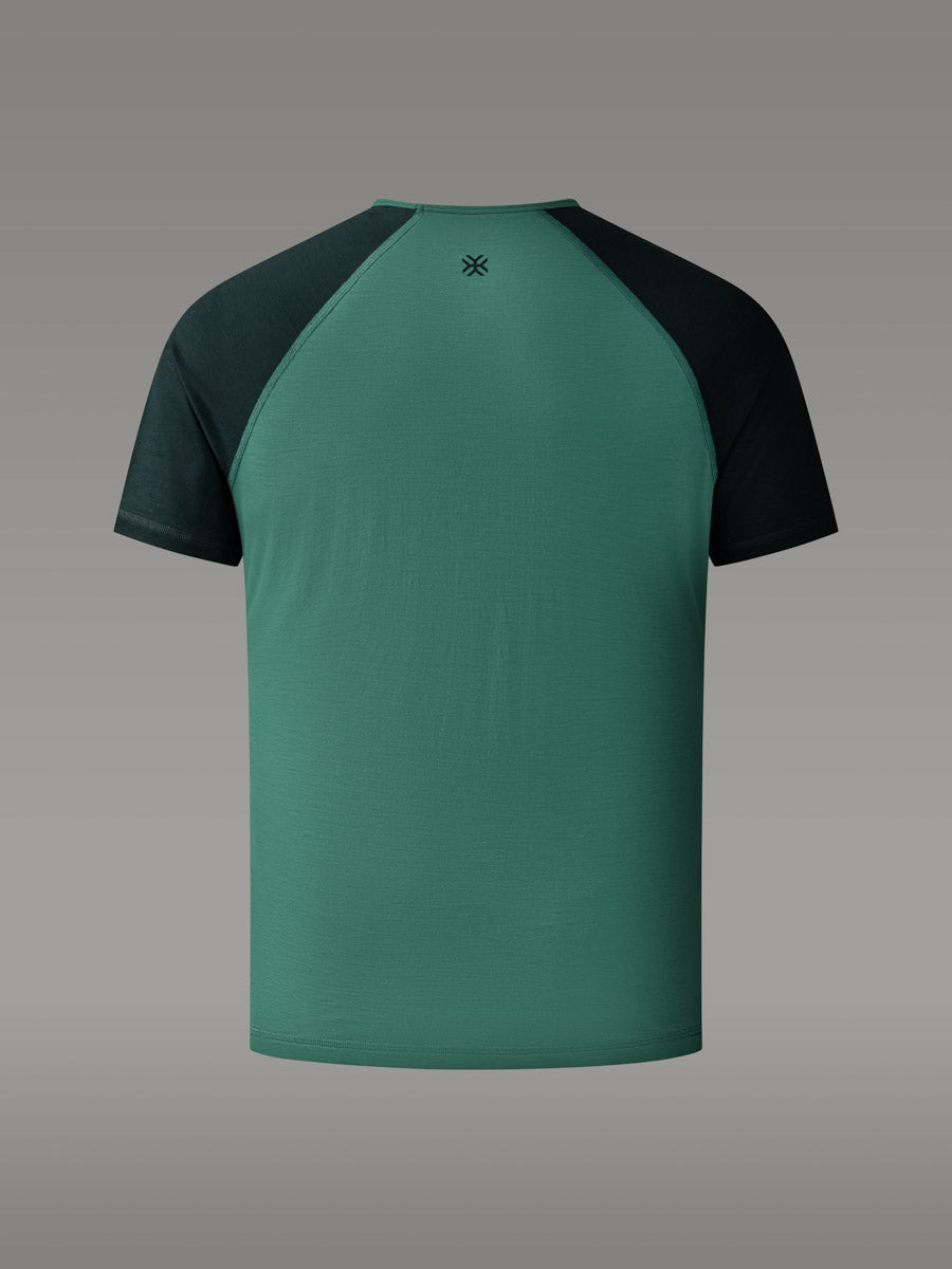 BIAFO 100% Merino T-shirt - color Lake Green