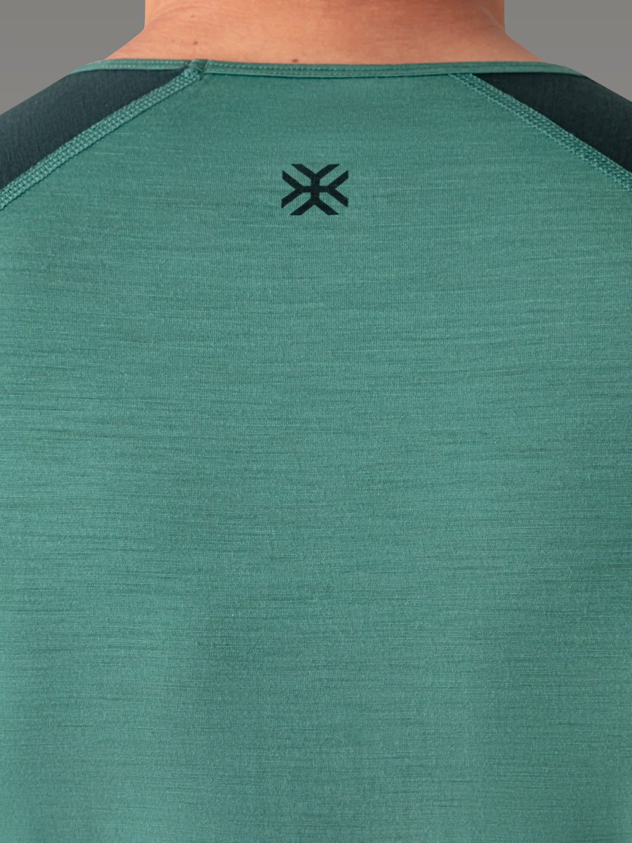 BIAFO 100% Merino T-shirt - color Lake Green