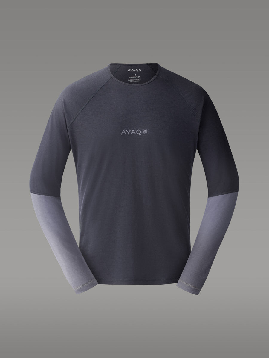 MEFONNA 100 % merino T-skjorte - coloris Grey Dark