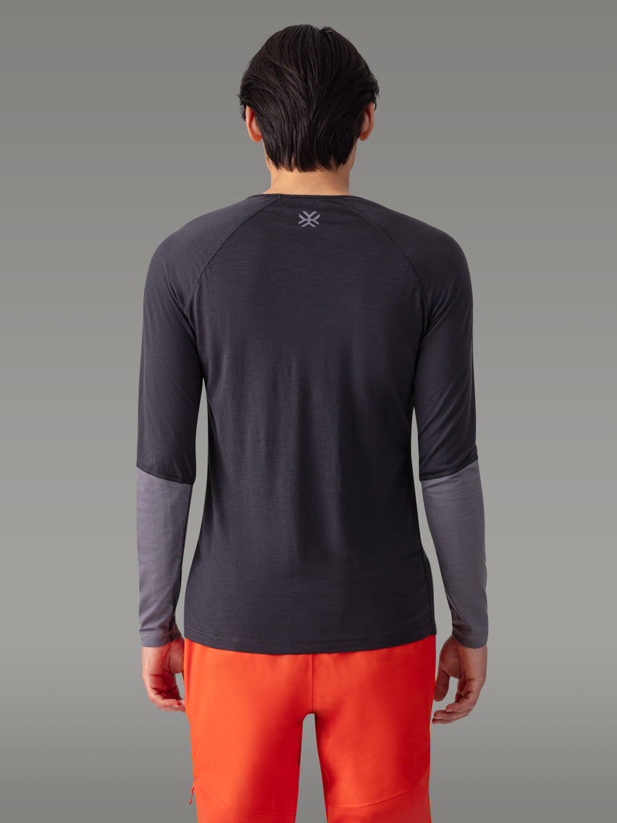 MEFONNA 100 % merino T-skjorte - coloris Grey Dark