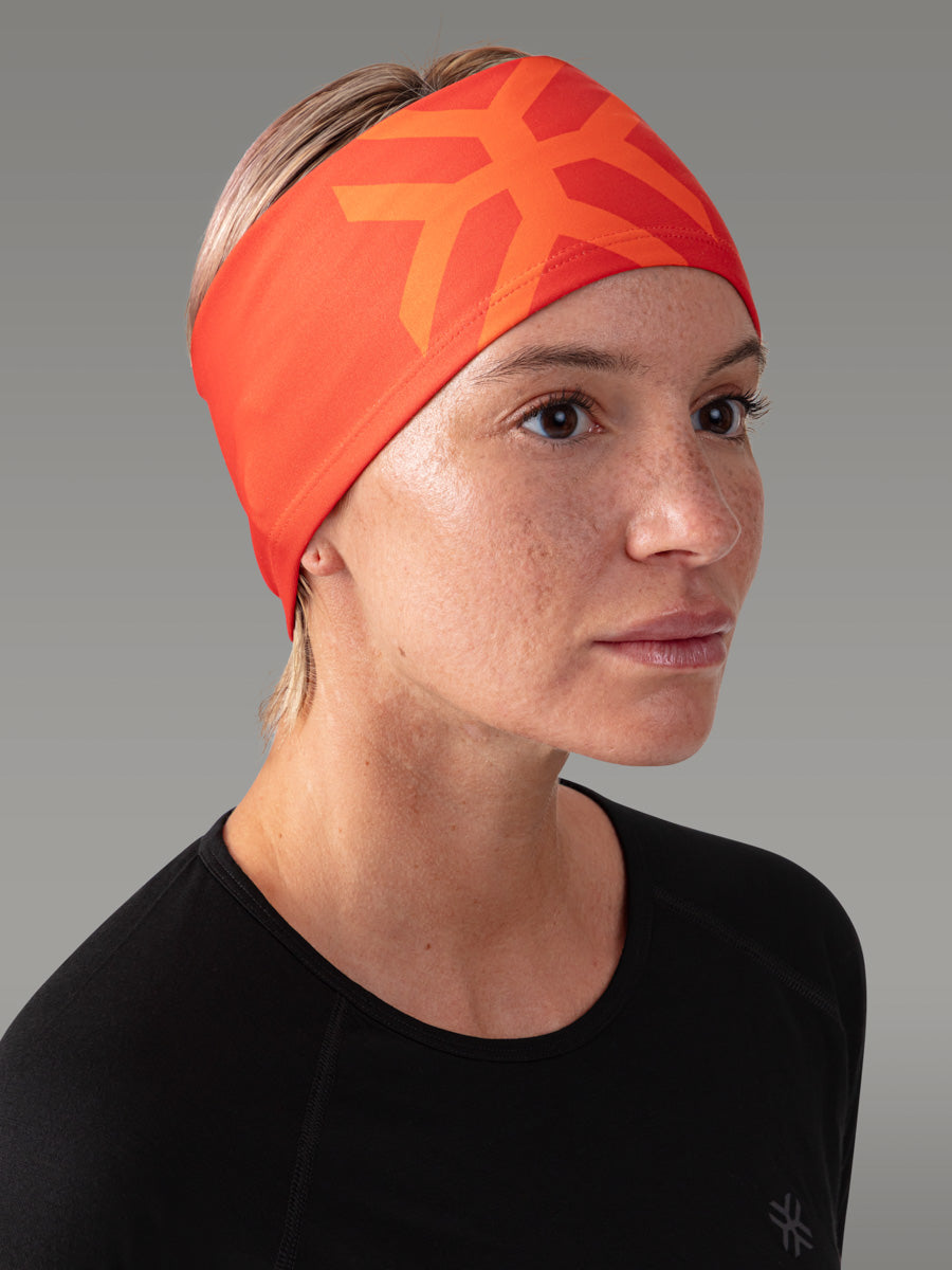SESIA Lightweight headband - color Orange Sunrise