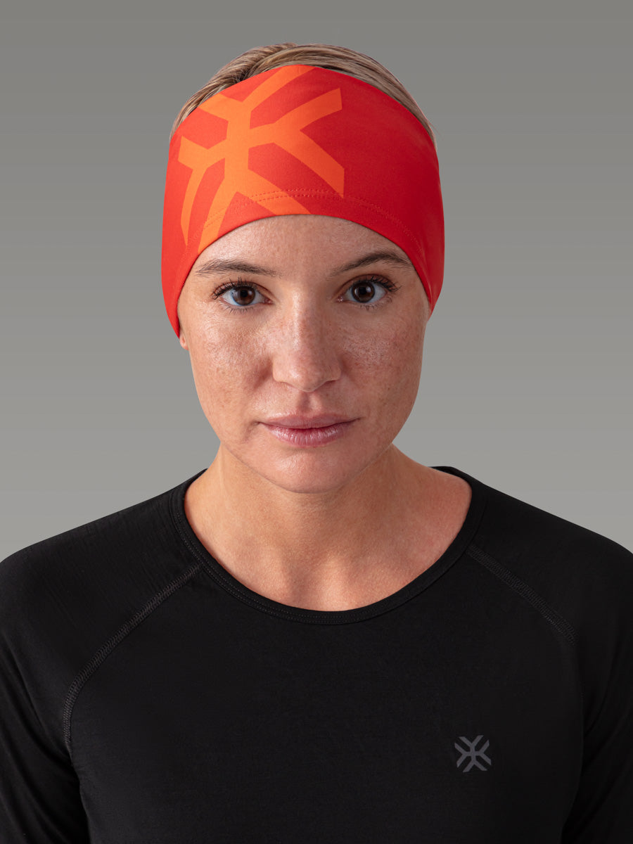 SESIA Lightweight headband - color Orange Sunrise