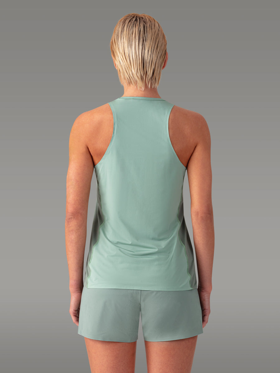 TENNO Running Trail Tank Top - coloris Green Mist