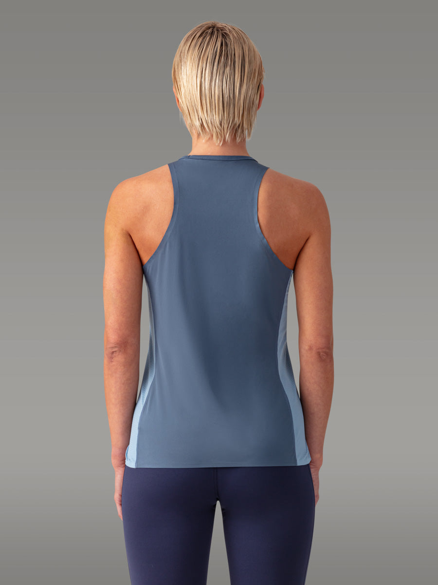 TENNO Running Trail Tank Top - coloris Blue Slate