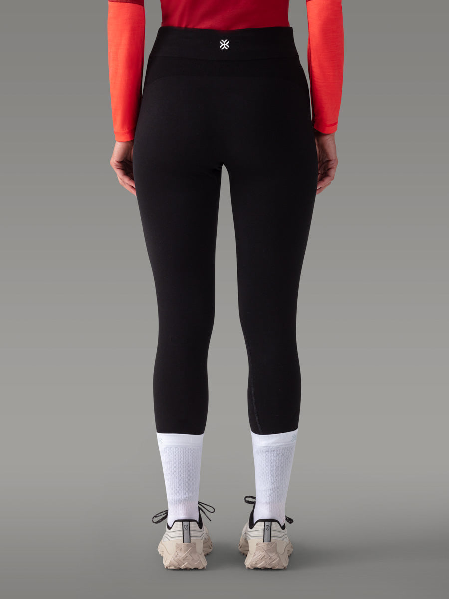 VEGAFONNA Merino Leggings - color Black Storm