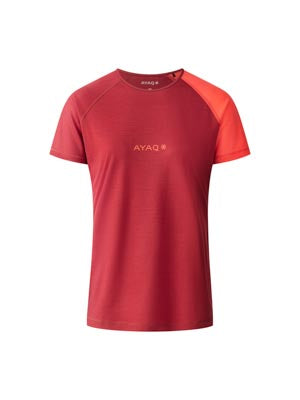 BIAFO 100% Merino T-shirt - color thumbnail-Red Sienna