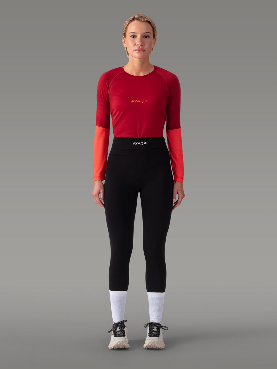 MEFONNA T-Shirt 100% Mérinos - coloris Red Sienna