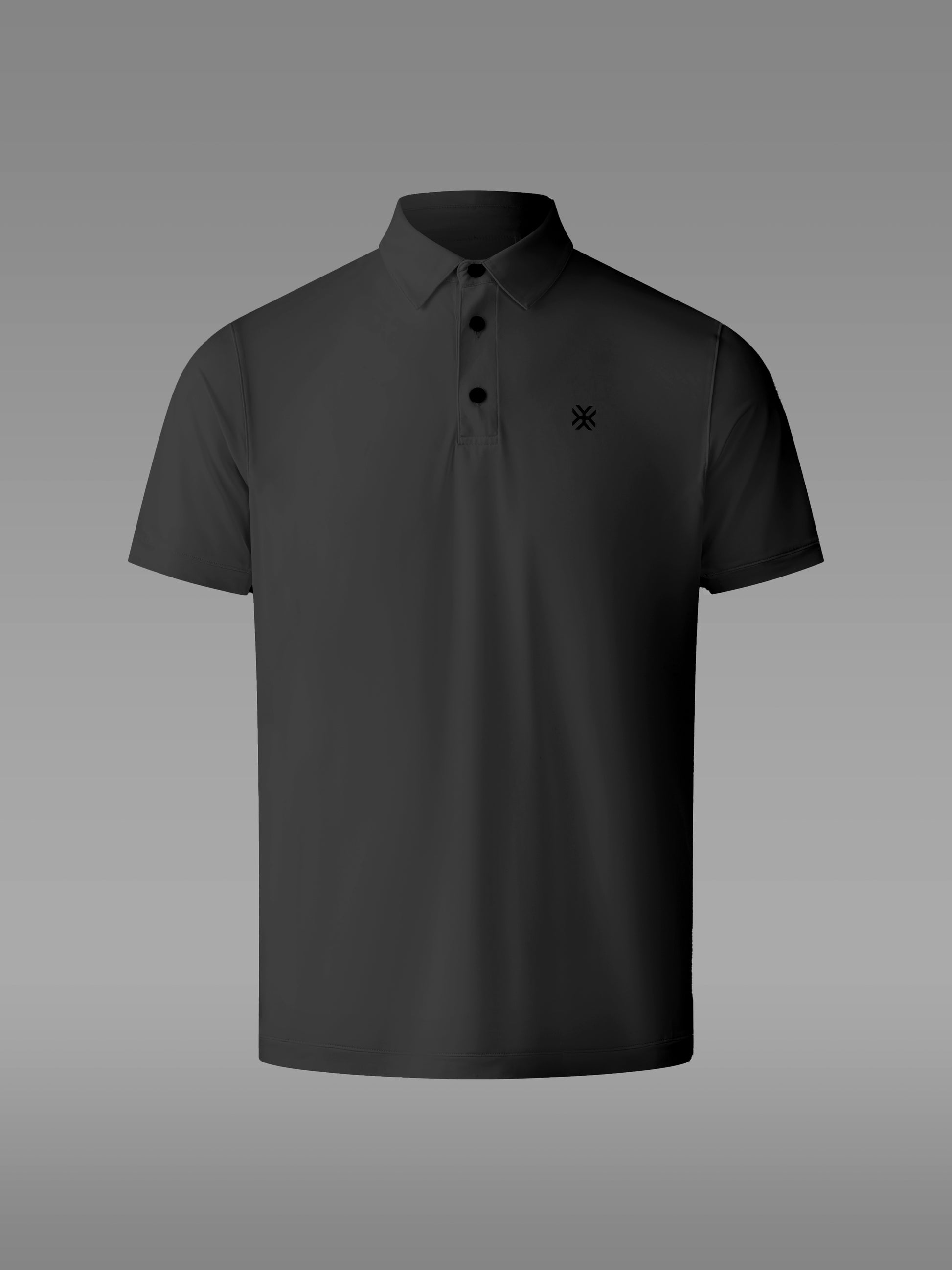 LAFFREY Lightweight Active Polo - color Black Storm

