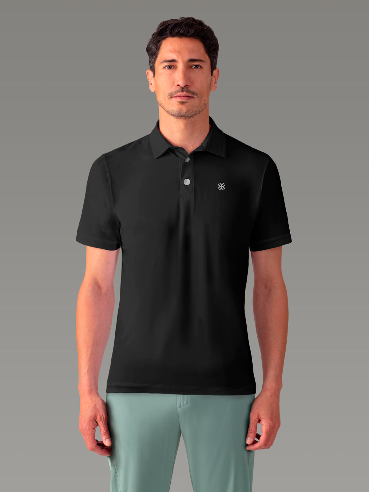 LAFFREY Polo léger actif - coloris Black Storm


