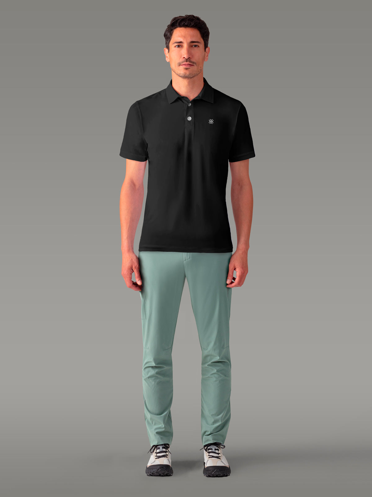 LAFFREY Polo léger actif - coloris Black Storm

