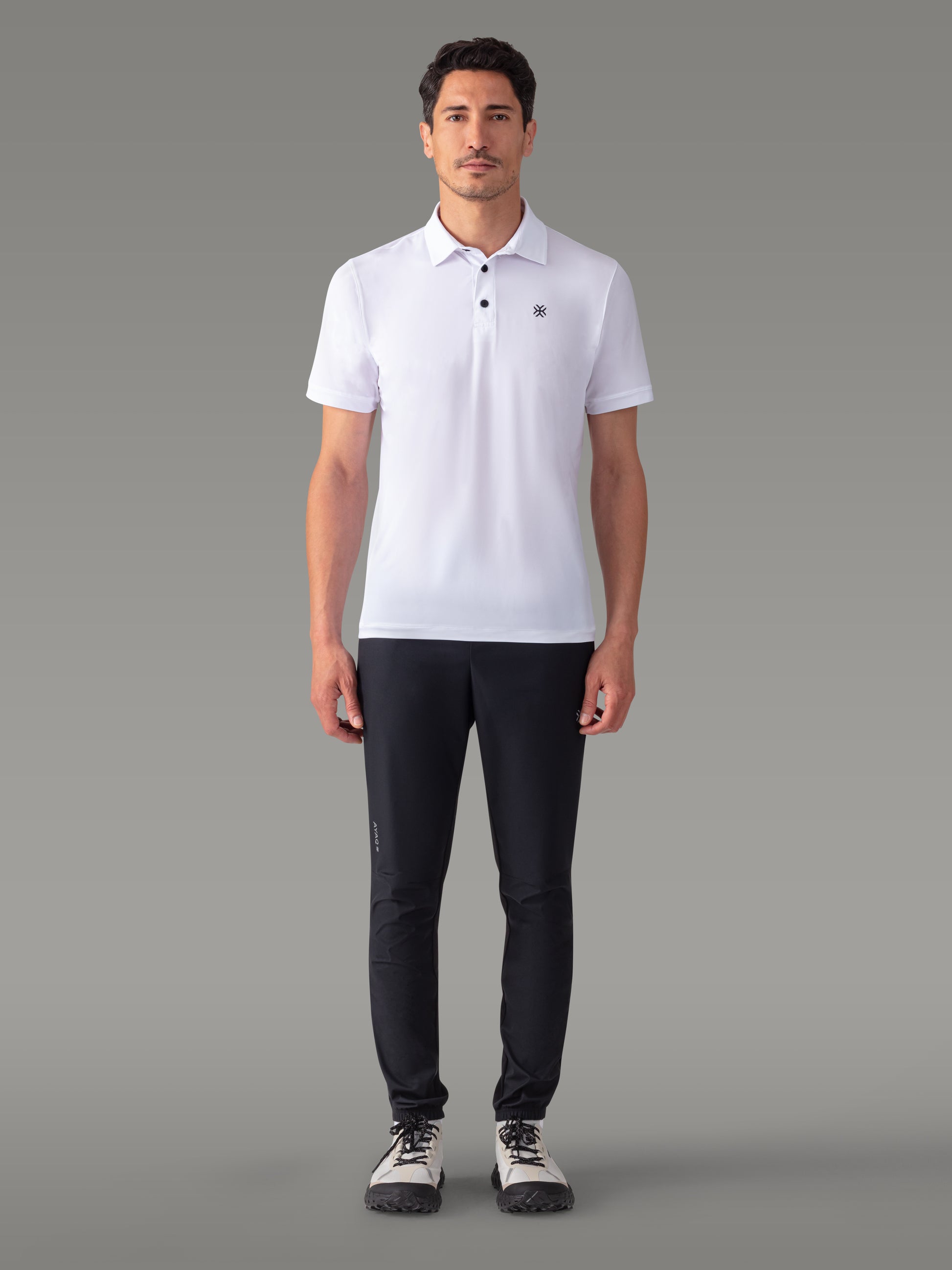LAFFREY Lightweight Active Polo - color White Rock

