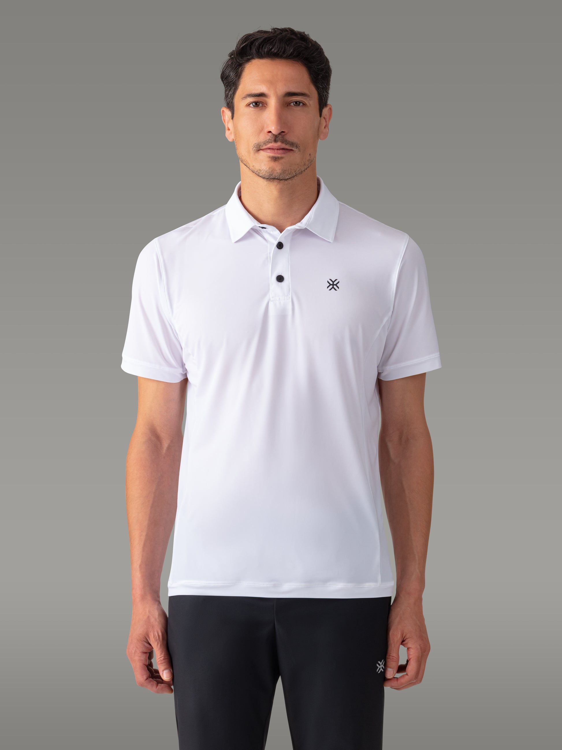 LAFFREY Lightweight Active Polo - color White Rock

