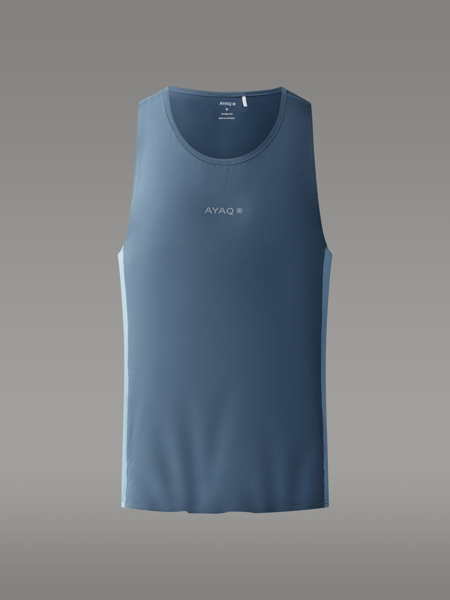 TENNO Trail-løpeundertrøye - coloris Blue Slate

