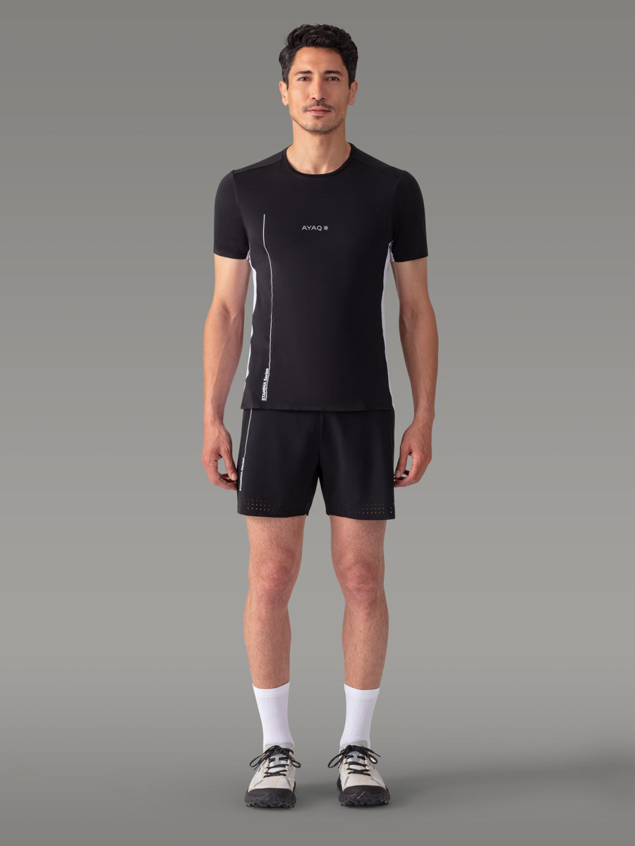 MOLVENO Trail/Running Stamina T-skjorte — Black Storm