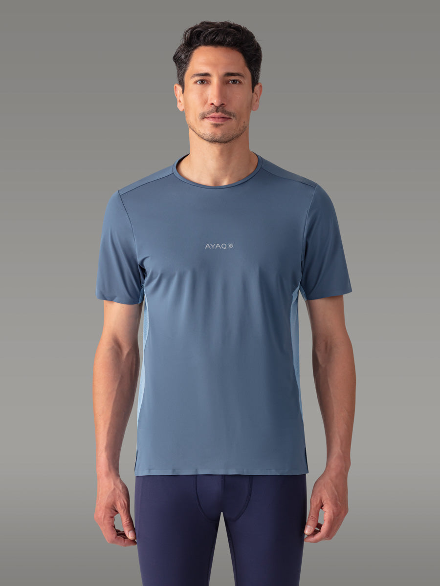 MOLVENO Teknisk T-skjorte — Blue Slate