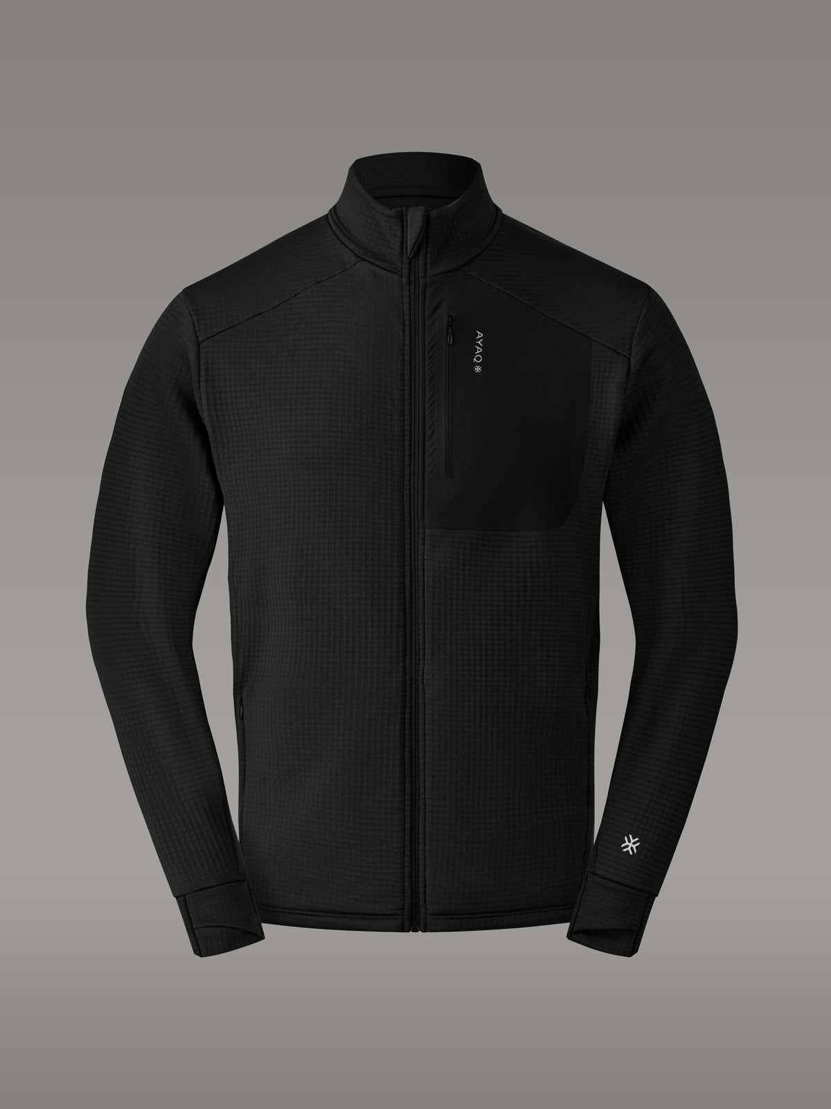 KOKANEE Active fleecejakke — Black Storm