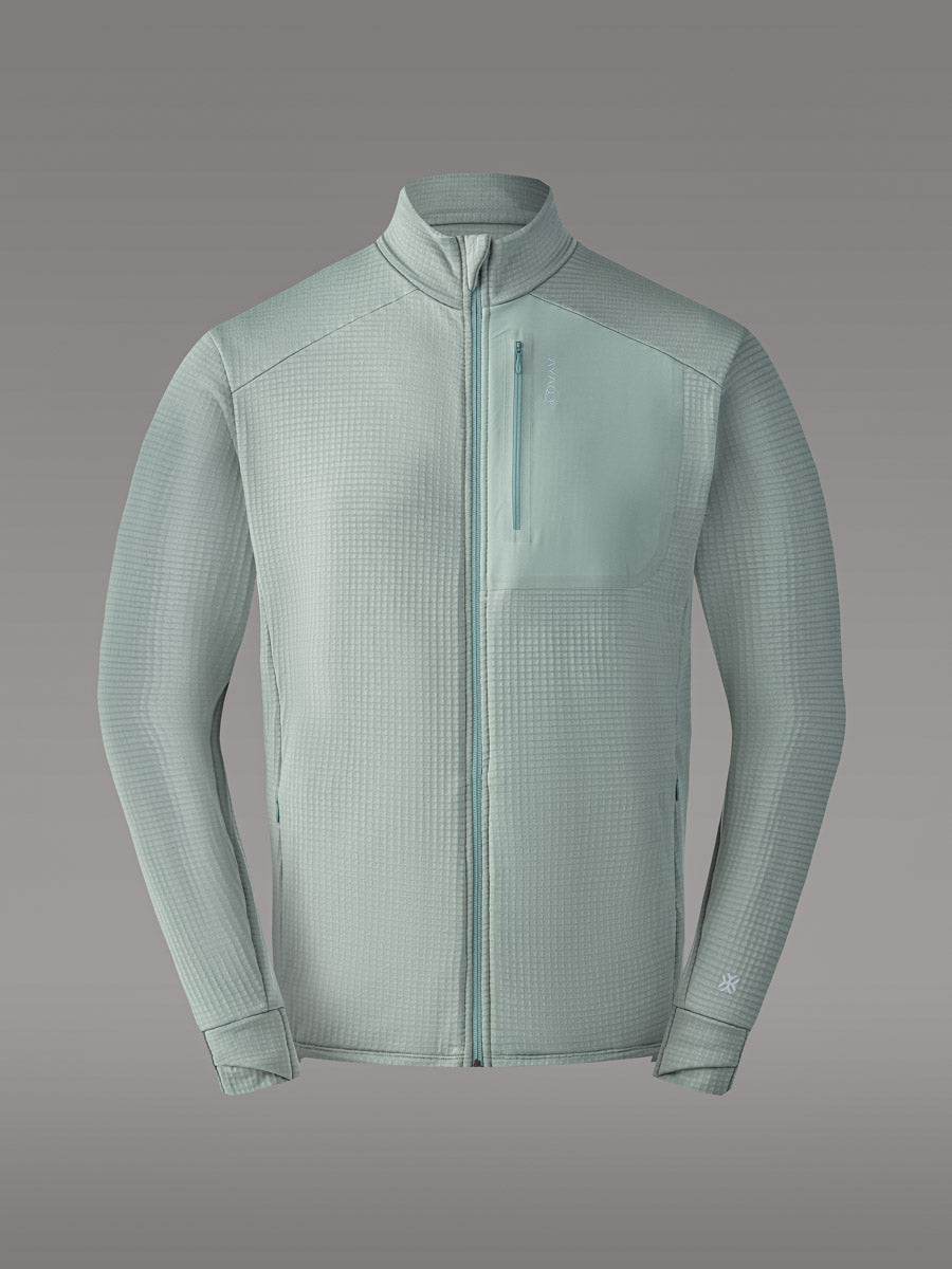 KOKANEE Active fleecejakke — Green Mist