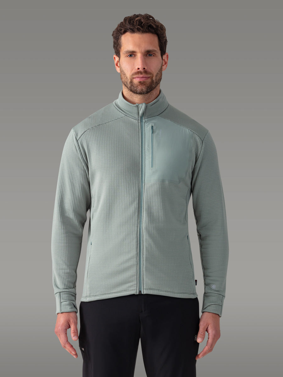 KOKANEE Active fleecejakke — Green Mist