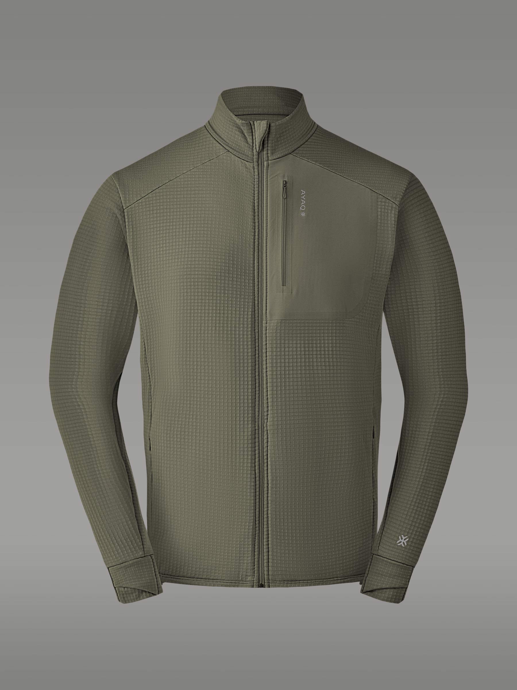 KOKANEE 액티브 플리스 재킷 - coloris Kaki Lichen

