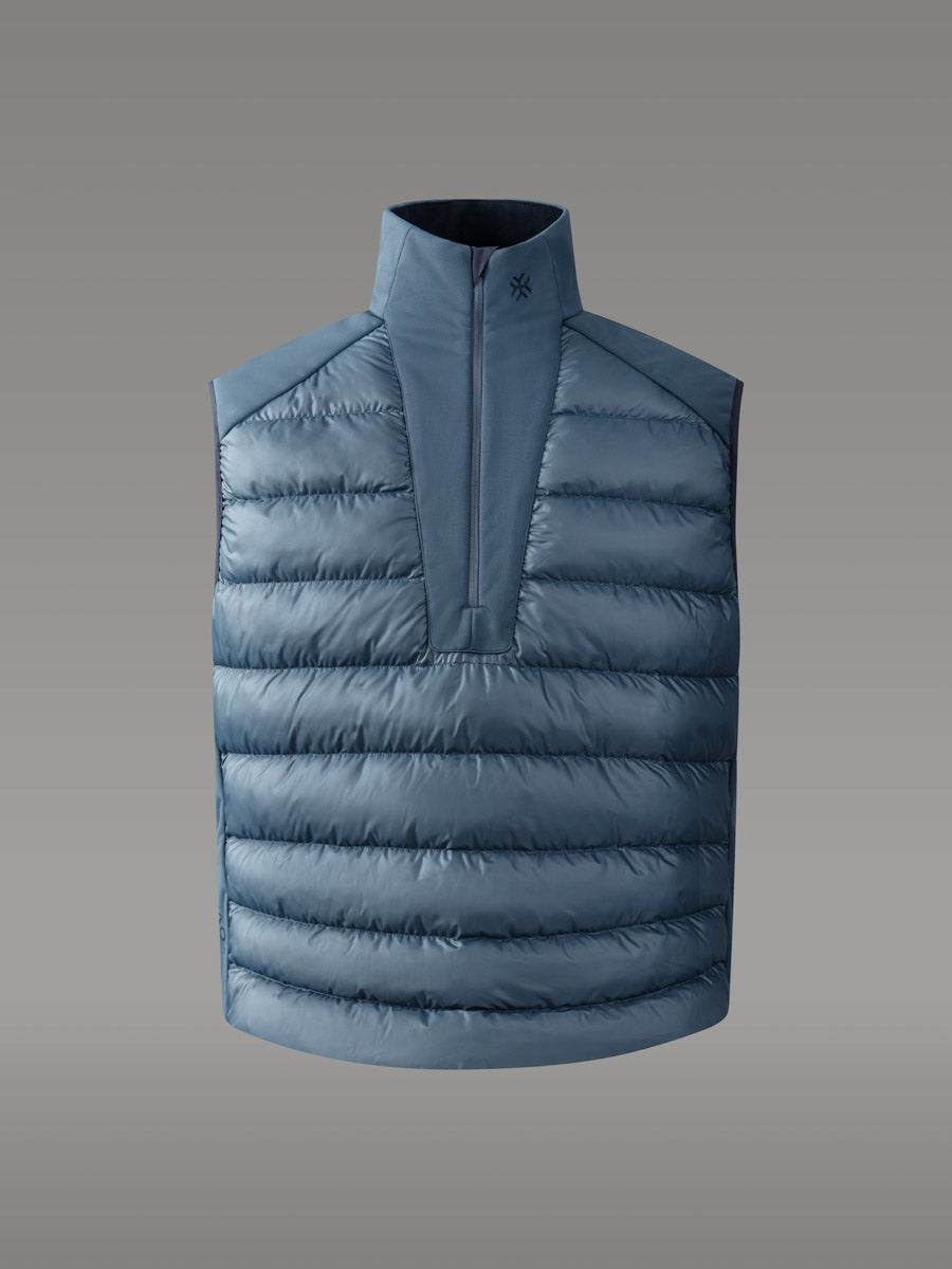FORNO ノースリーブインサレーションジャケット — Blue Slate