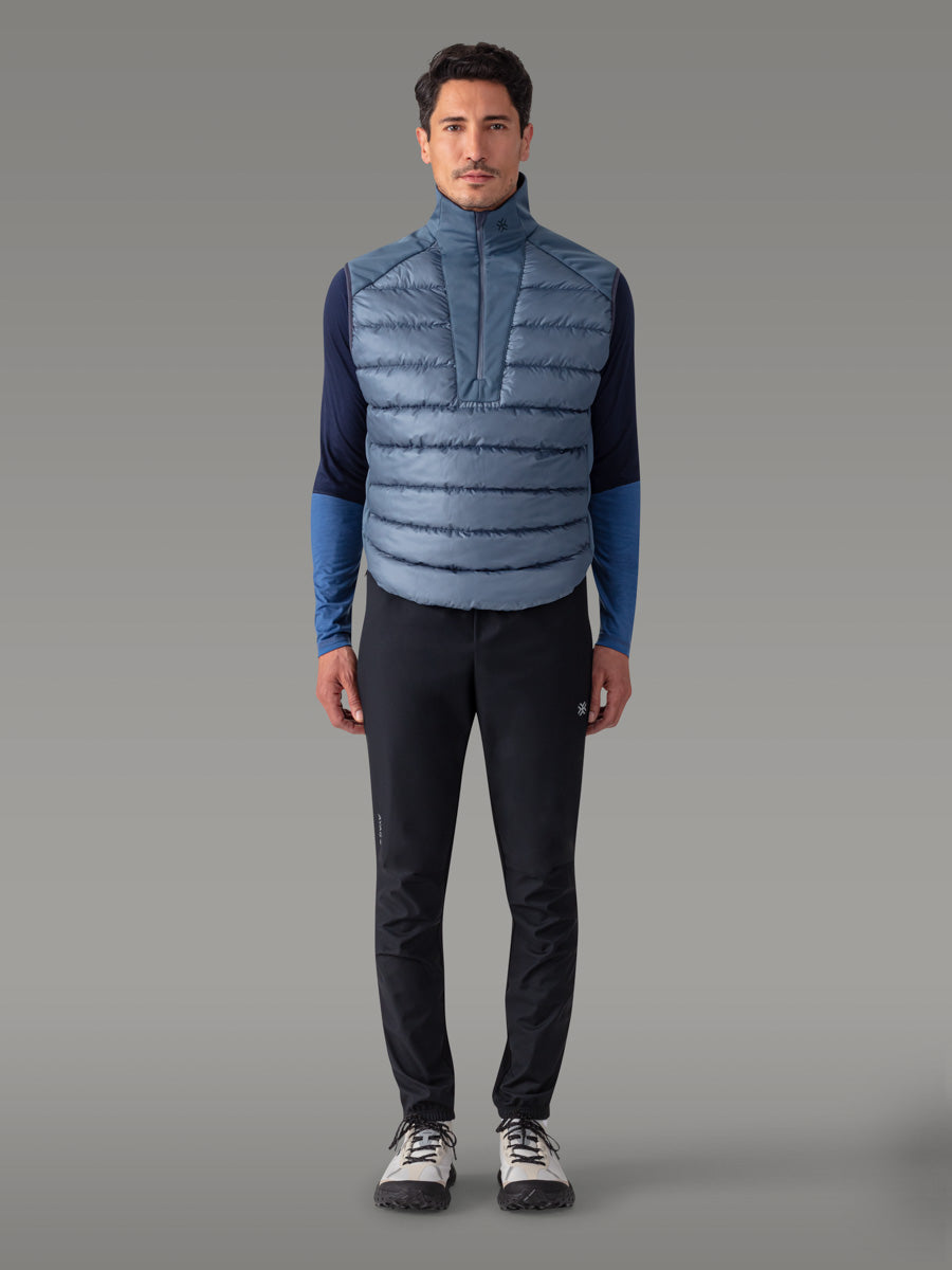 FORNO ノースリーブインサレーションジャケット — Blue Slate