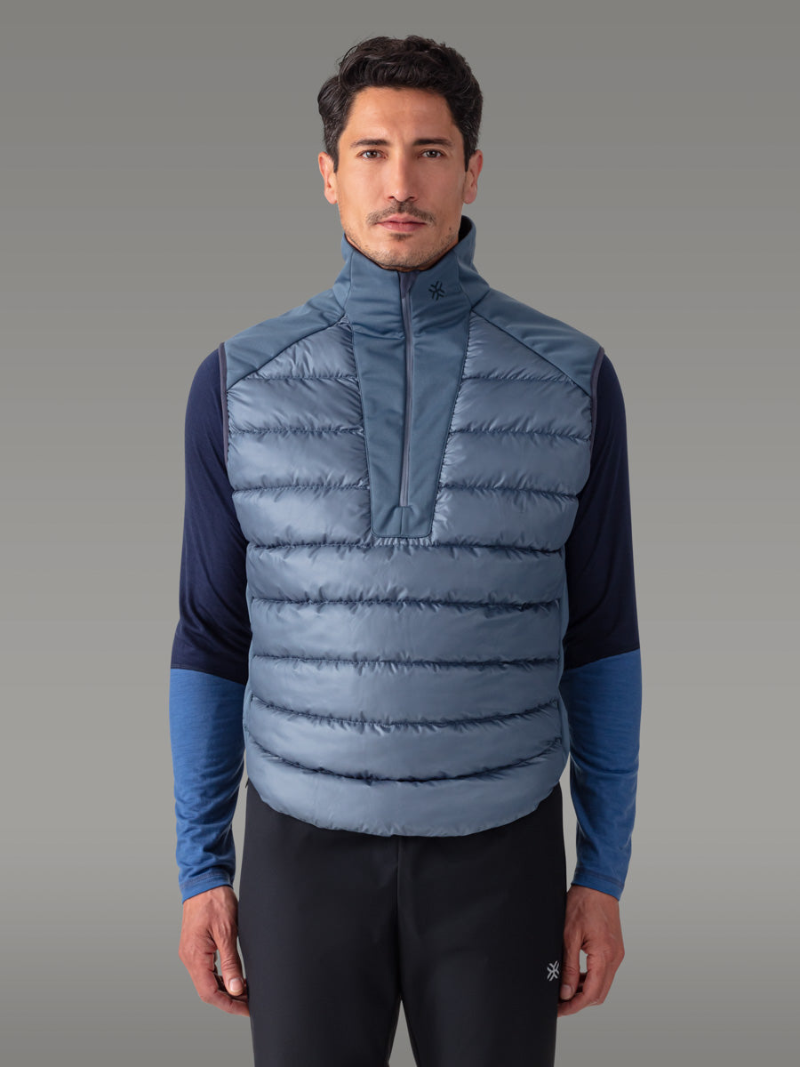 FORNO ノースリーブインサレーションジャケット — Blue Slate