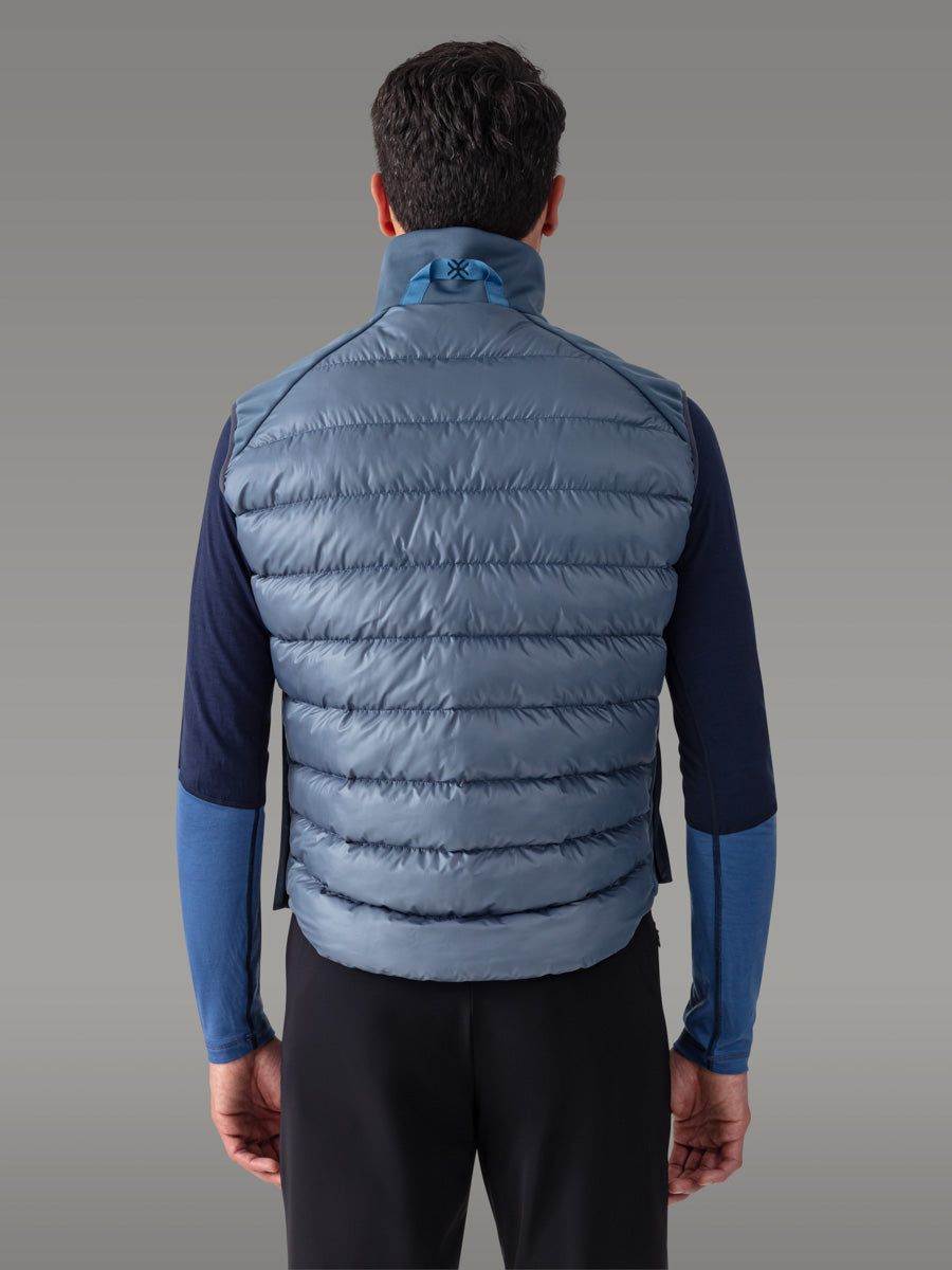 FORNO ノースリーブインサレーションジャケット — Blue Slate