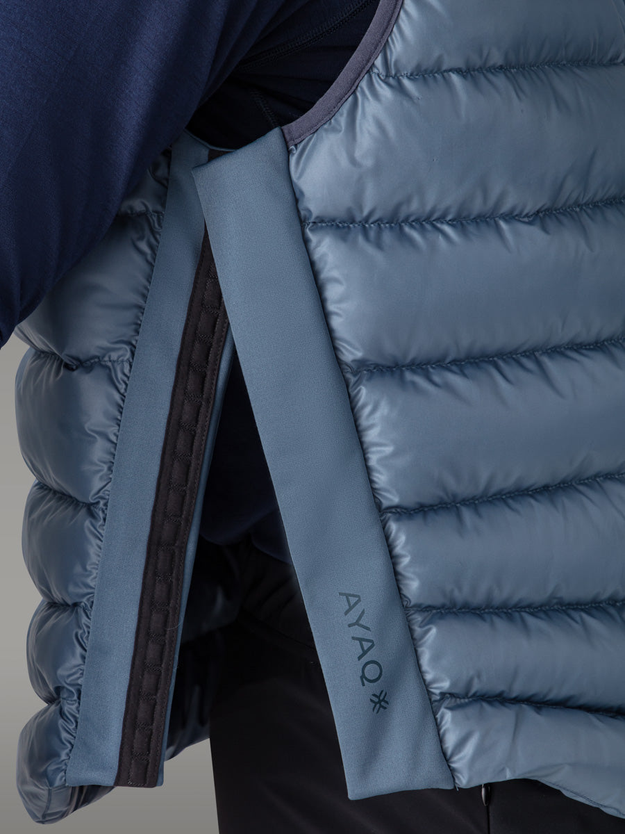 FORNO ノースリーブインサレーションジャケット — Blue Slate