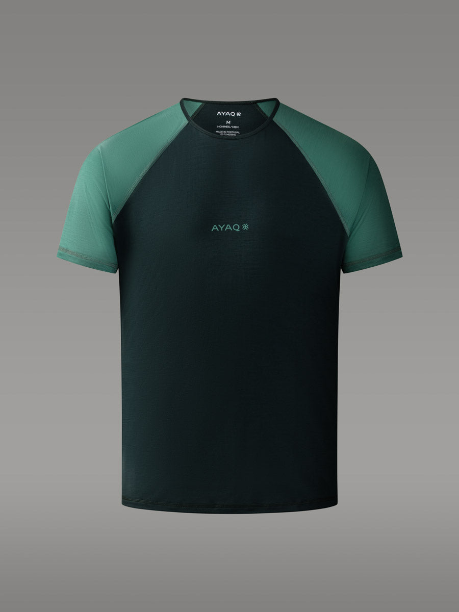 BIAFO 100 % merino T-skjorte — Deep Green