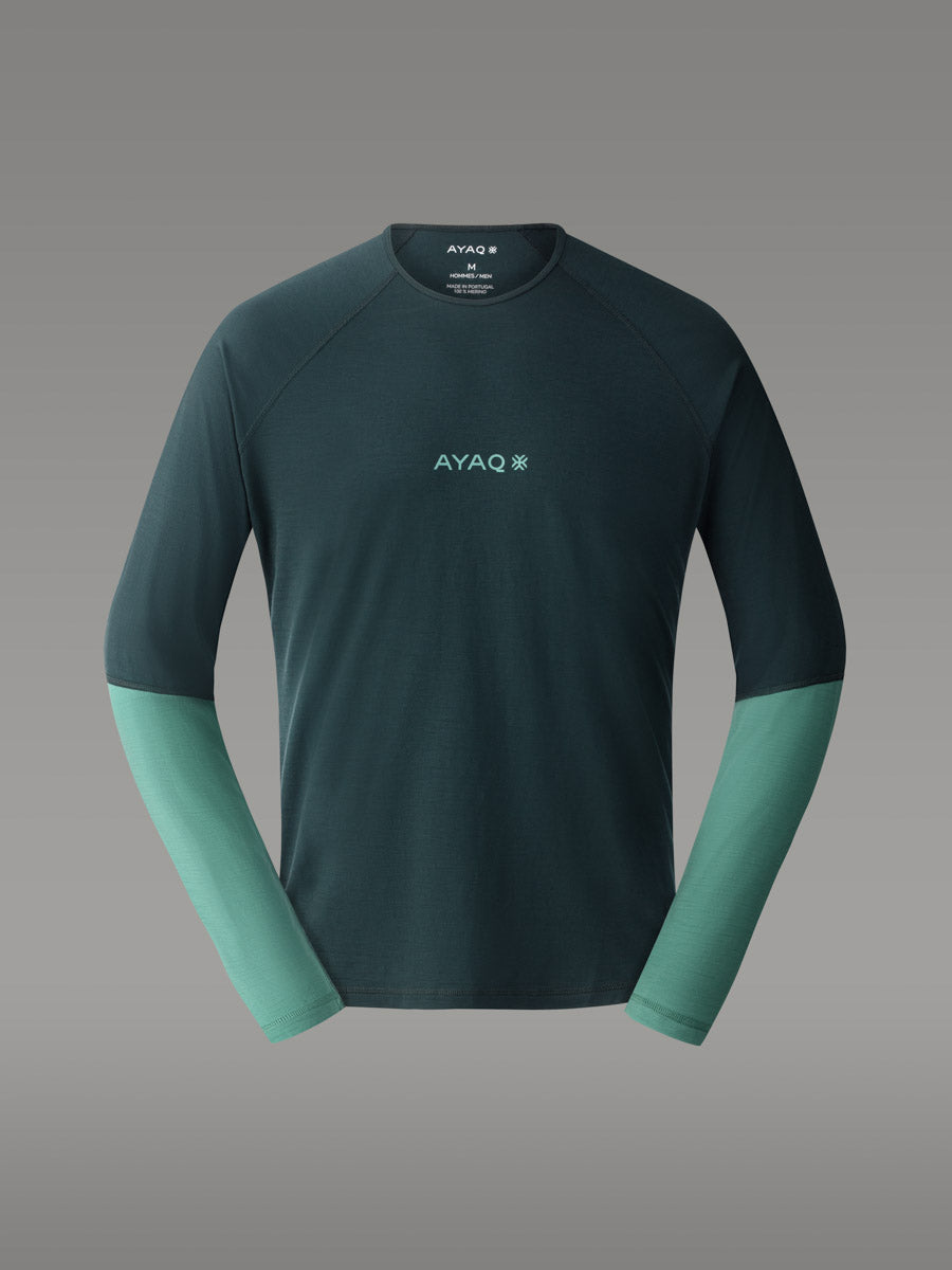 Camiseta MEFONNA 100% Merino — Deep Green
