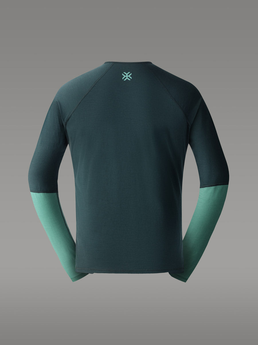 MEFONNA 100 % merino T-skjorte — Deep Green