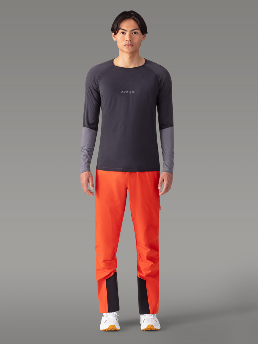 MEFONNA 100 % merino T-skjorte — Grey Dark