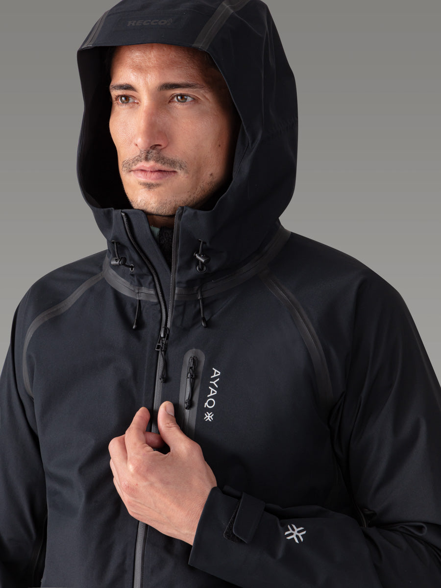 LONAK Hardshell-jakke — Black Storm