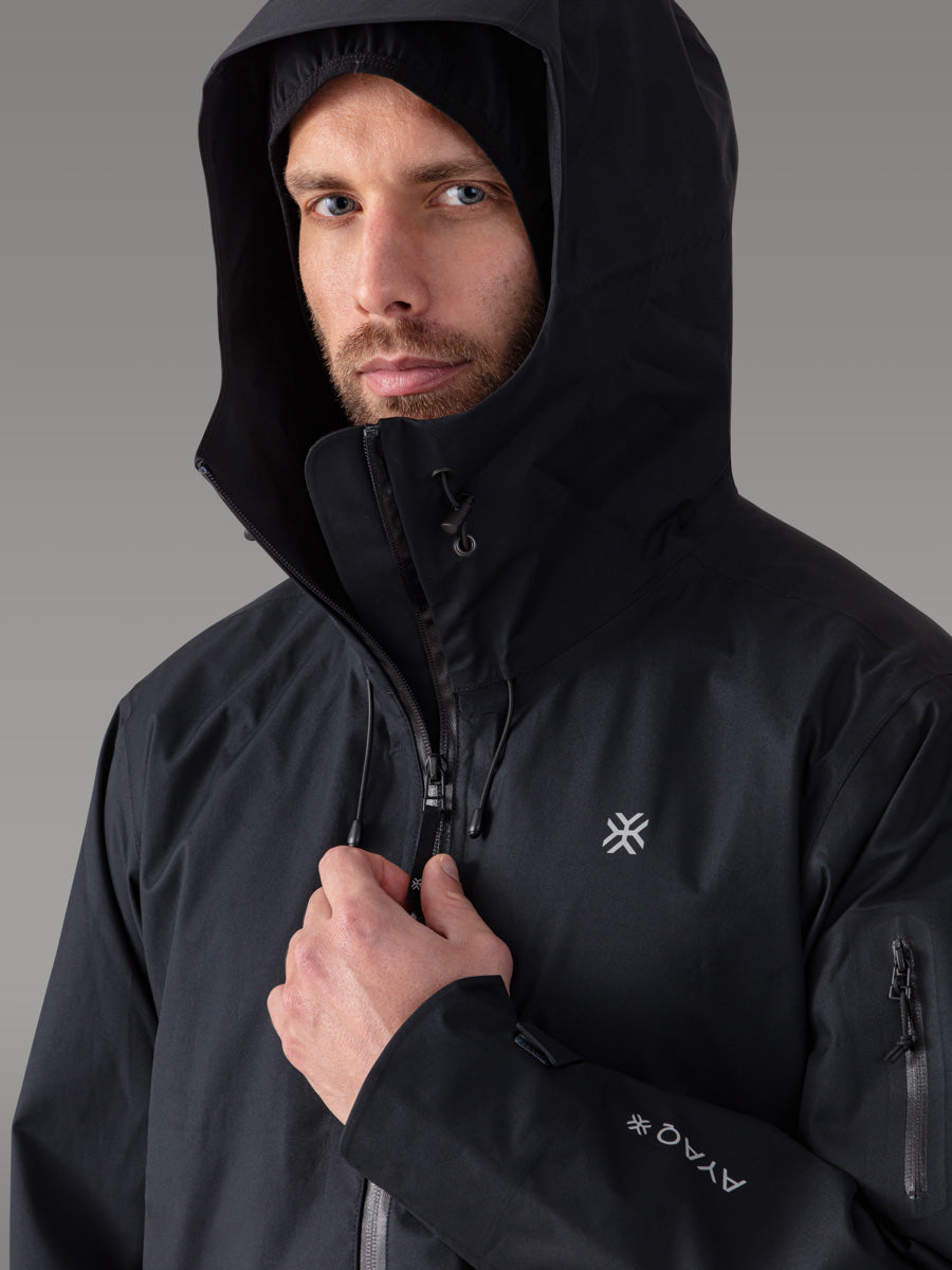SKORA Hardshell-jakke — Black Storm