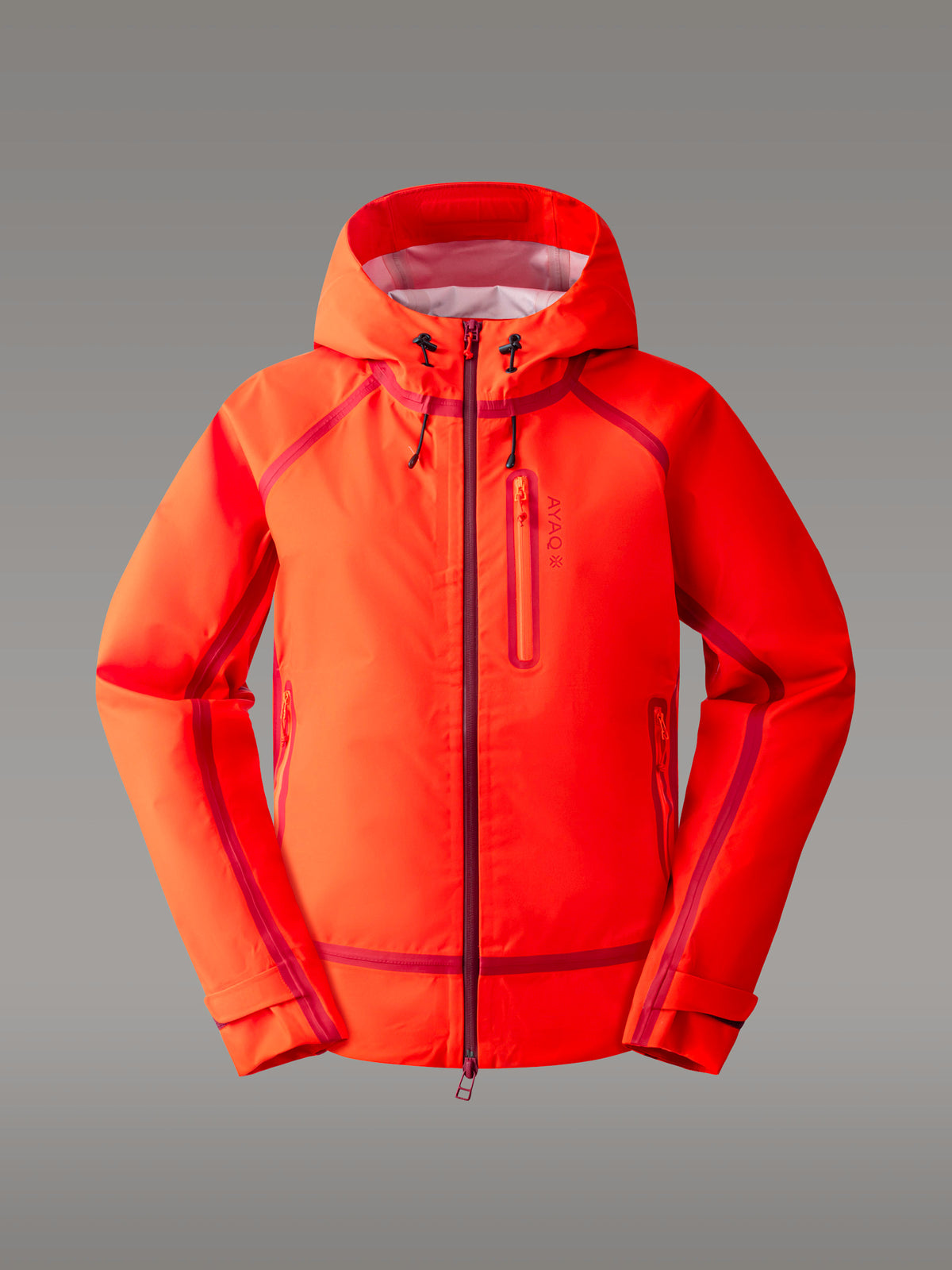 LONAK Hardshell-jakke — Orange Sunrise