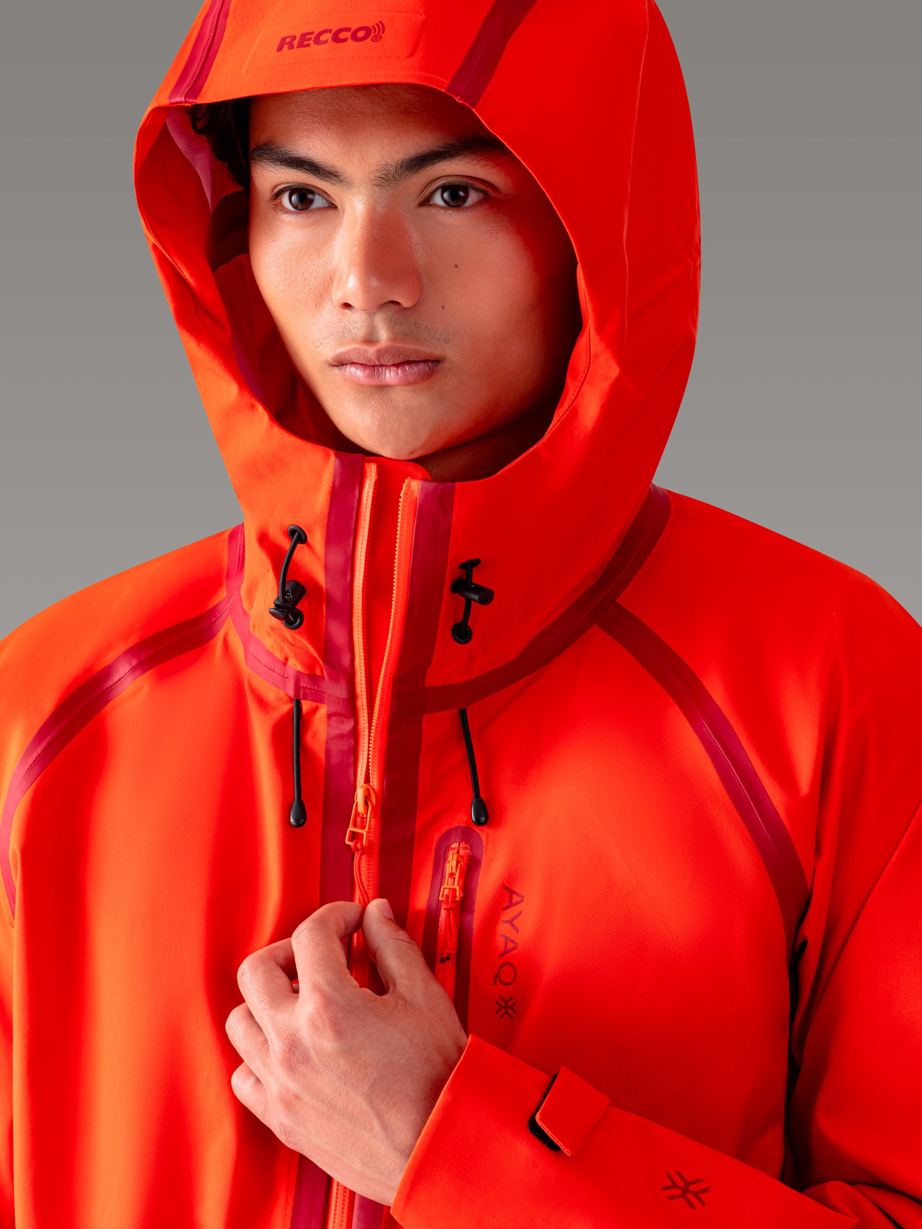 LONAK Hardshell-Jacke - coloris Orange Sunrise

