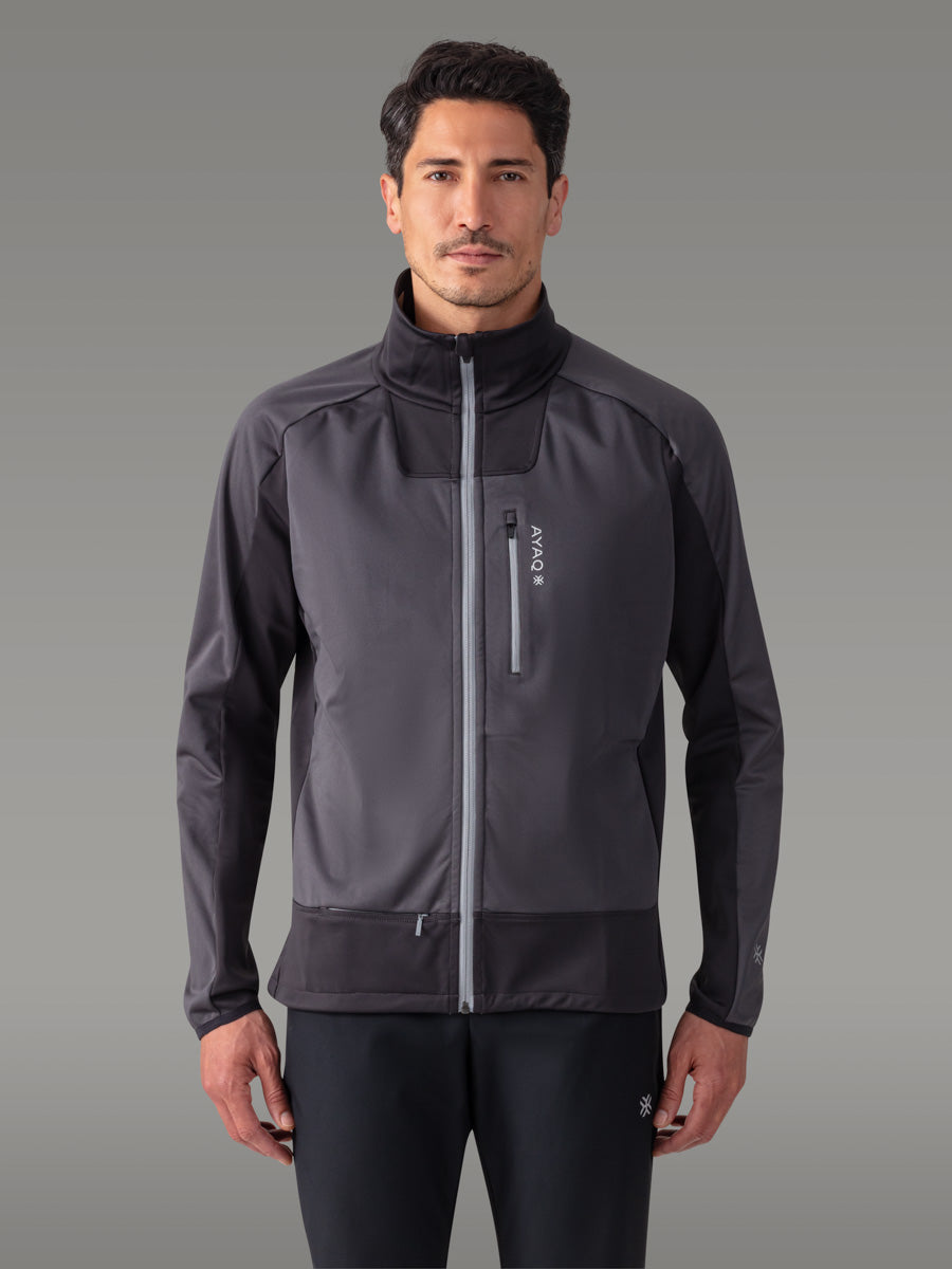 SHANDAR Windbreaker Jacket - color Black Storm

