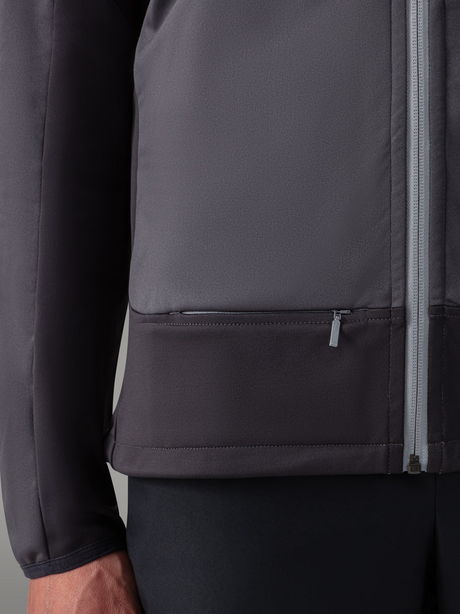 SHANDAR Windbreaker Jacket - color Black Storm

