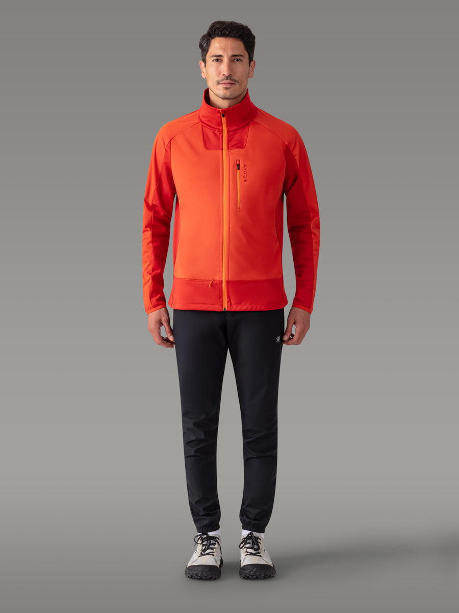 SHANDAR Windbreaker Jacket - color Orange Sunrise

