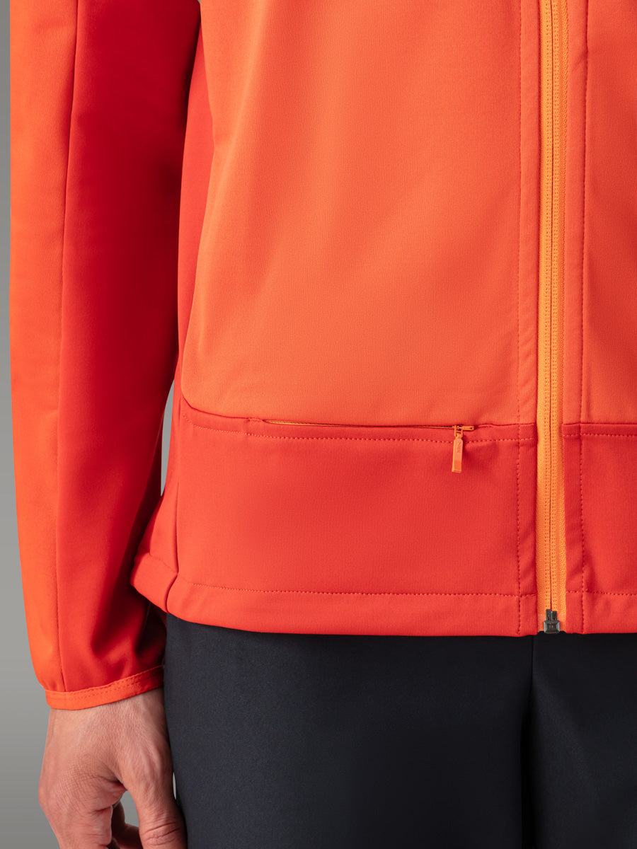 SHANDAR Windbreaker Jacket - color Orange Sunrise

