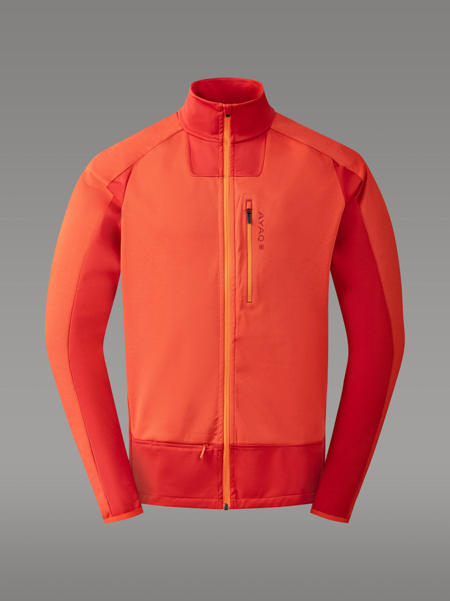 SHANDAR Windbreaker Jacket - color Orange Sunrise

